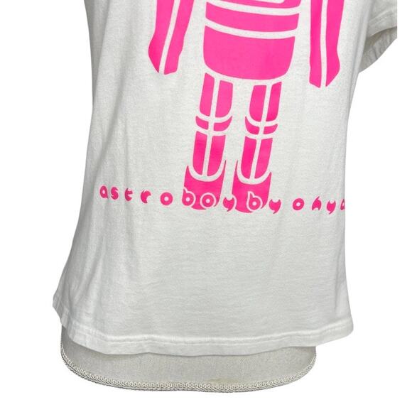 Astroboy by ohya pink & white Crewneck T-shirt Japanese Y2K 2004 causal - Picture 2 of 6